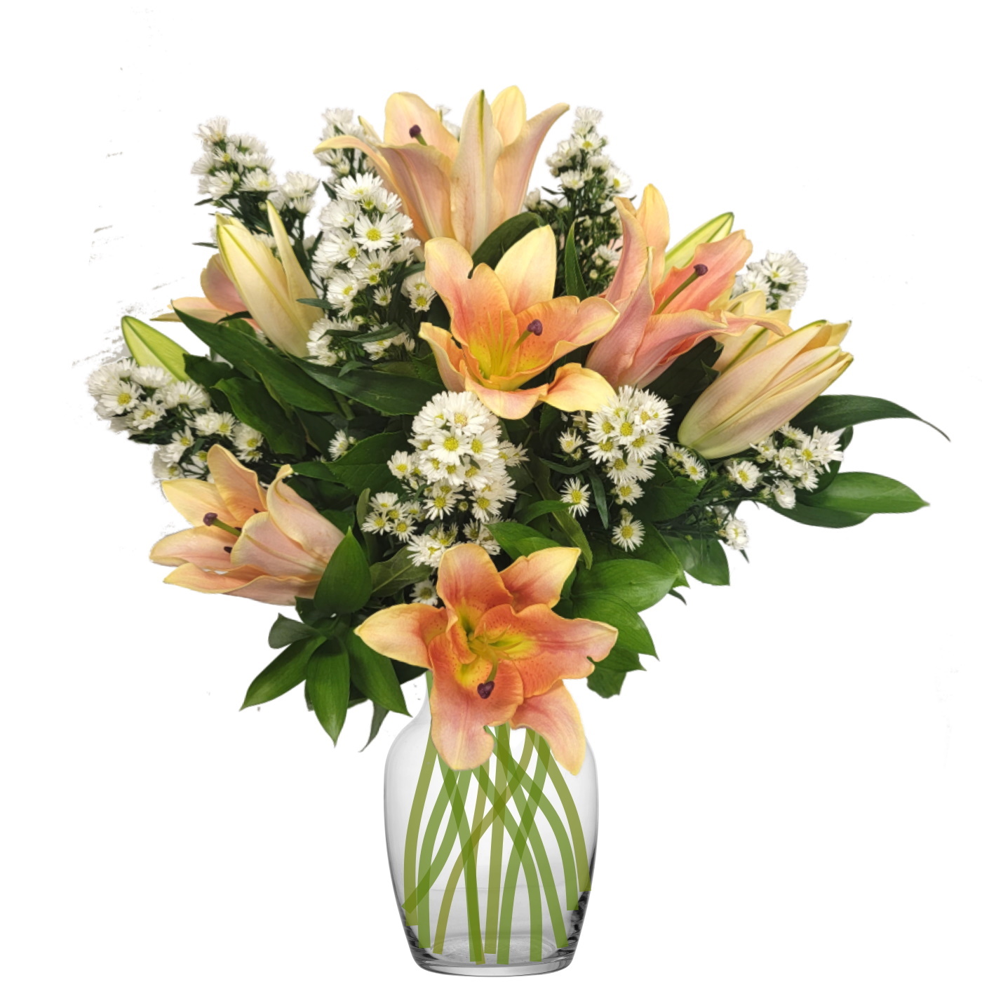 Peach and Cream Lilies Flower Delivery Colorado Springs CO My Floral