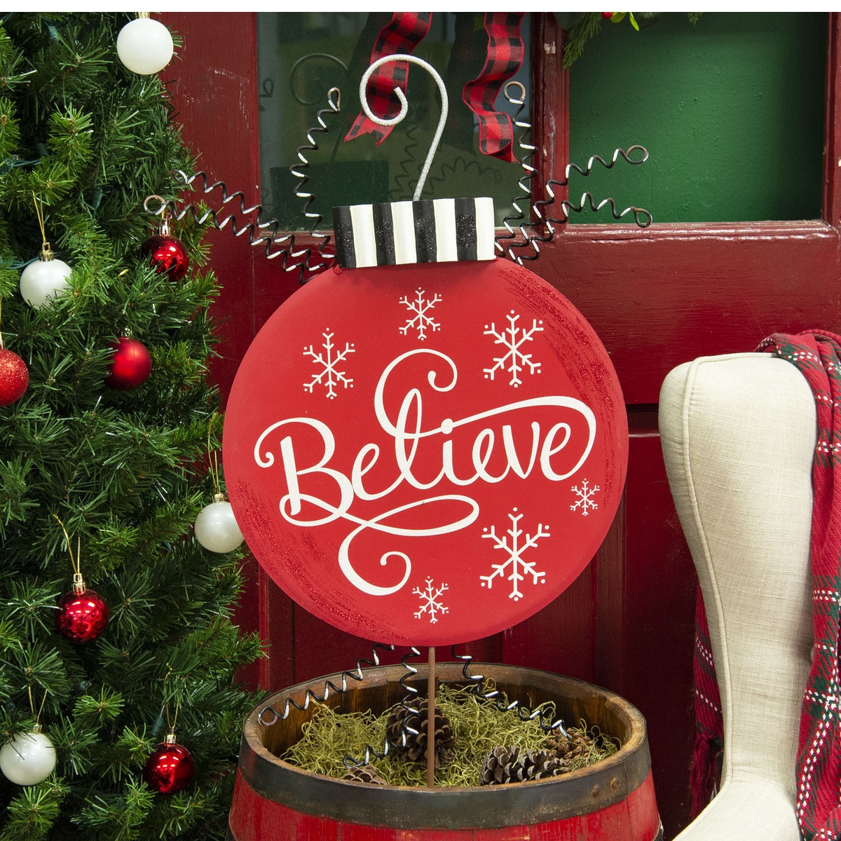 Believe" Ornament Display