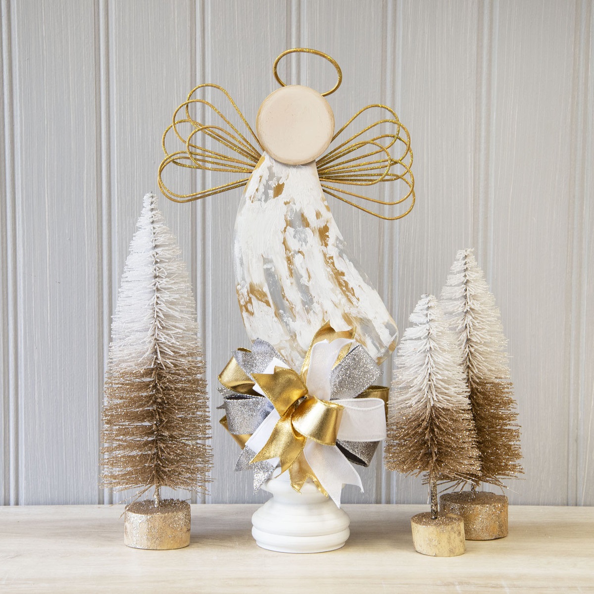 Gilded Angel Wire Wings