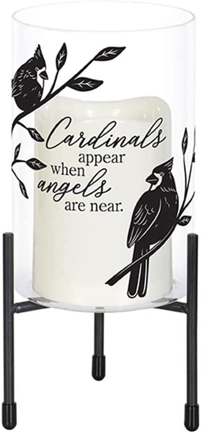 Cardinals Appear Candle with Stand