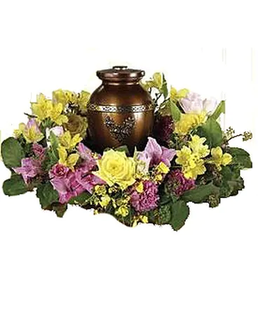 Spring Urn Wreath Flower Bouquet