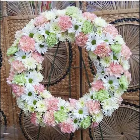 Pink and White Serenity Wreath