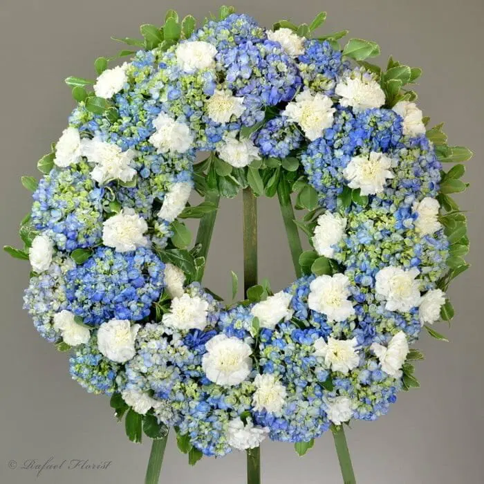 Blue Hydrangea Wreath 