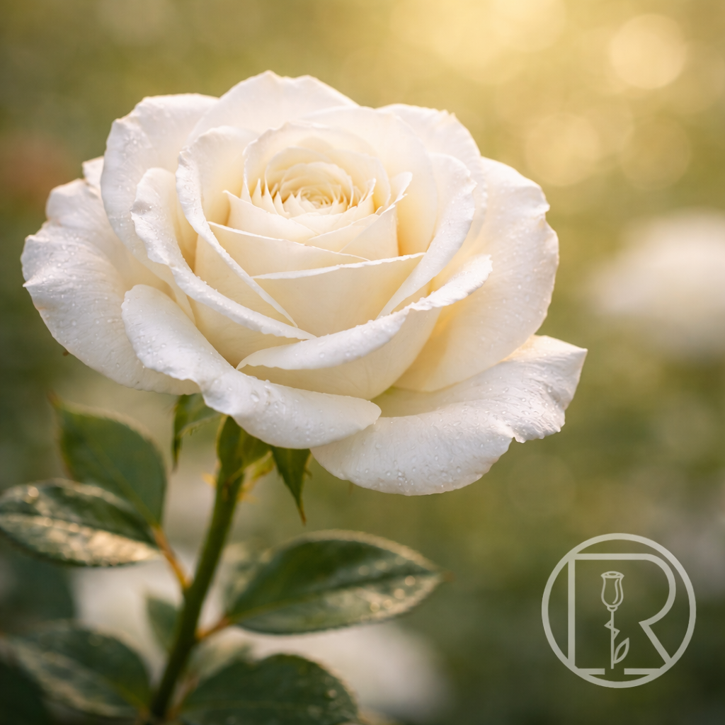 sympathy white garden rose image by Reynolds Flowers